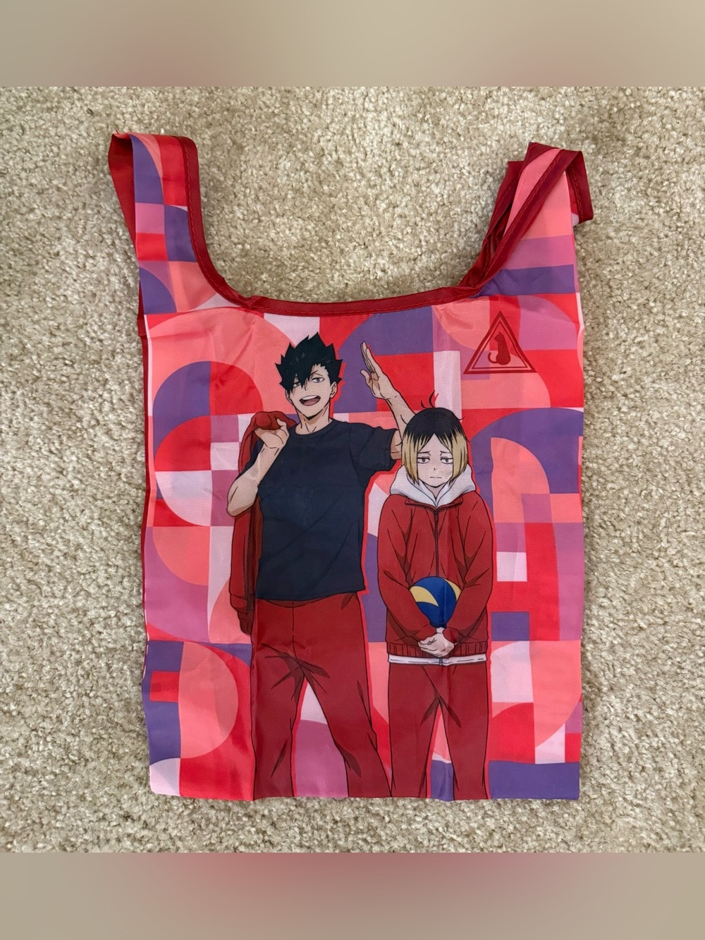 Anime official collectible haikyuu haikyu nekoma kuroo kenma bag
